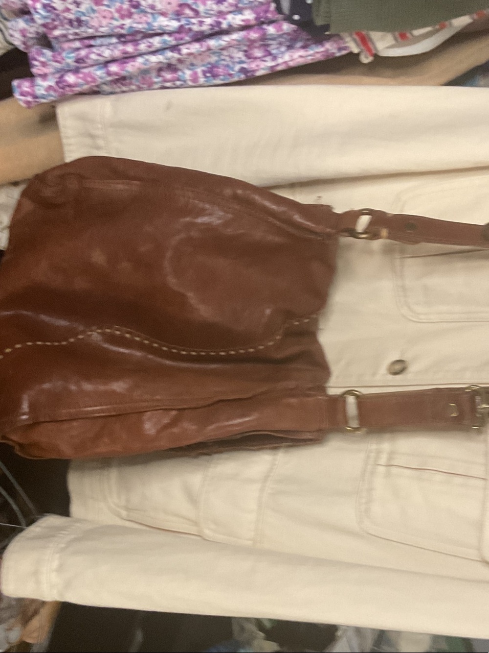 Lucky brand Italian leather bag